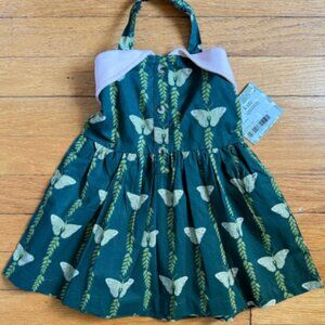 Kate Quinn butterfly vine halter dress new with tags 6-12m